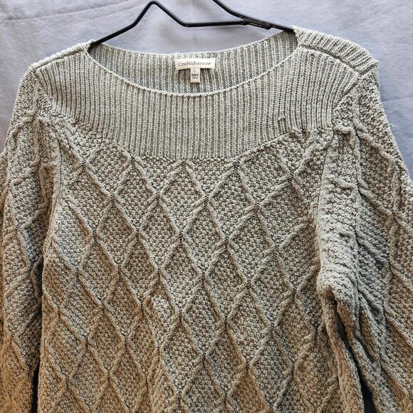 Croft And Barrow Womens Sweater Gray Size Large - Picture 2 of 6